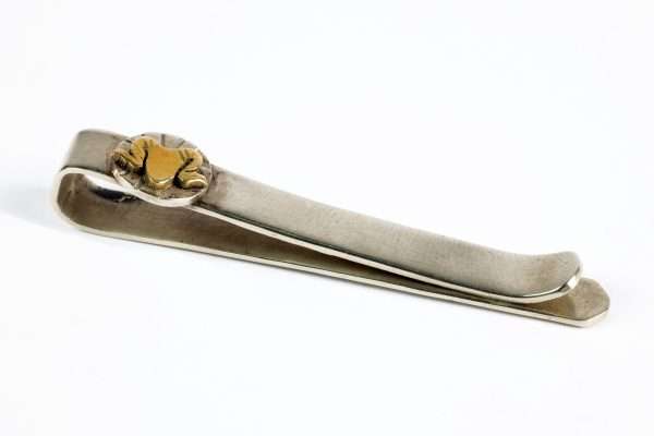 Fermacravatta Semplice con Elemento Decorativo in Argento 925 - immagine 2