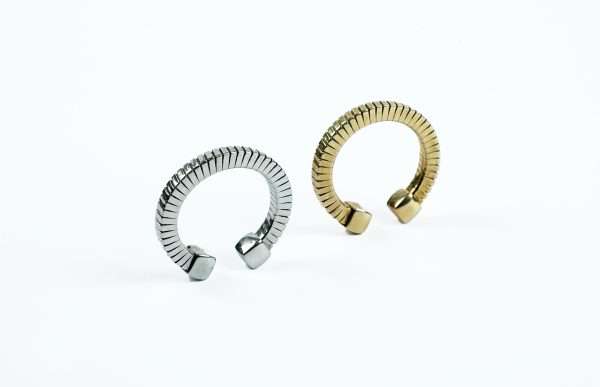 Anello Rigato Squadrato in Argento 925 - immagine 3