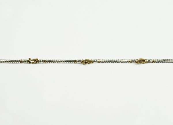 Bracciale con Delfini Dorati – Argento 925 - immagine 3
