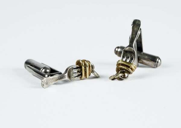 Coppia Gemelli Forchette in Argento 925 - immagine 3