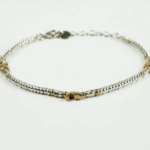 Bracciale con Delfini Dorati – Argento 925