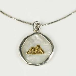 Ciondolo Vesuvio in Argento 925 Martellato
