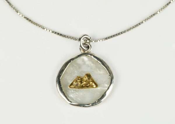 Ciondolo Vesuvio in Argento 925 Martellato