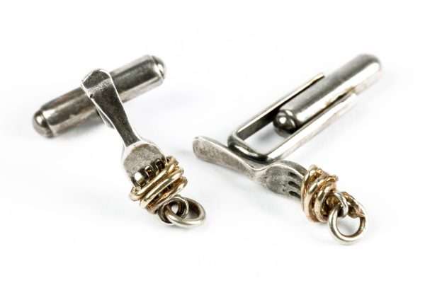 Coppia Gemelli Forchette in Argento 925