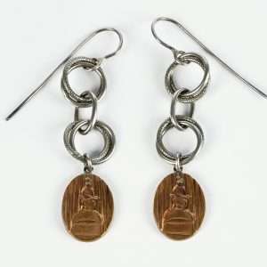 Orecchini Pendenti in Argento 925 con Monumento Stanzione