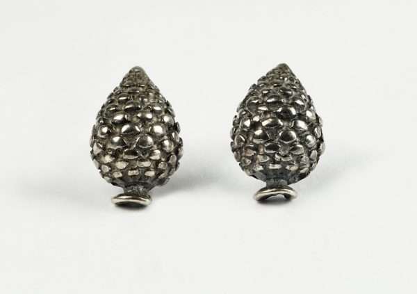 Orecchini Pigna in Argento 925 Brunito - immagine 3